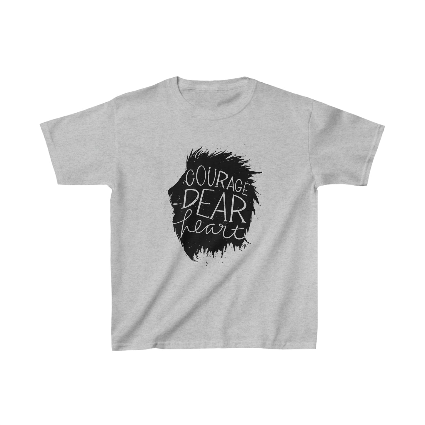 Courage Dear Heart - Lion - Kids T-shirt