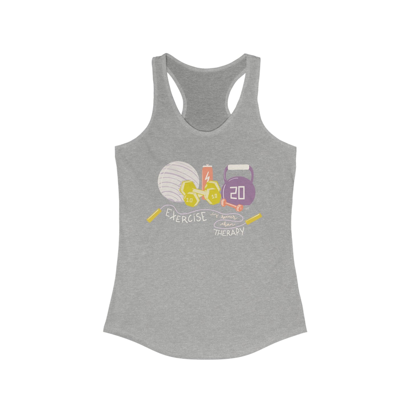 Exercise over Therapy Racerback Tank