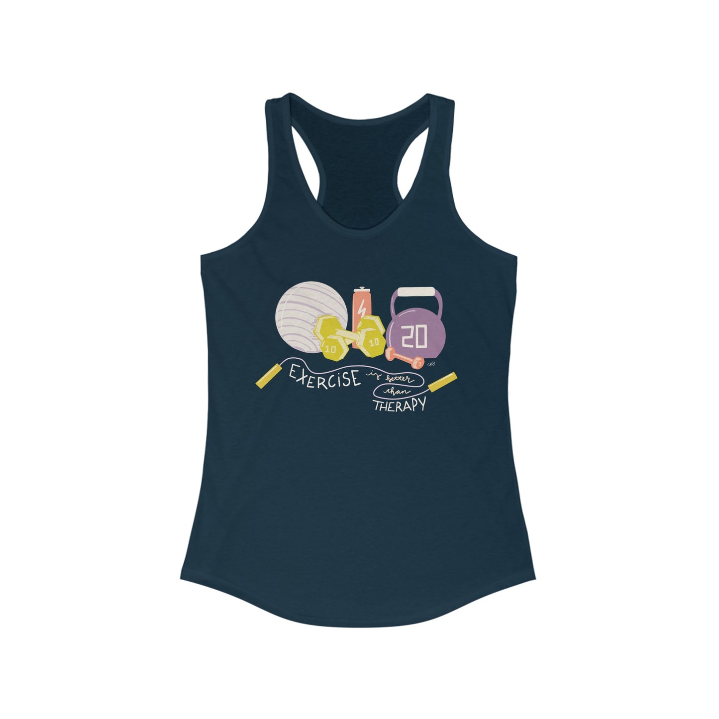 Exercise over Therapy Racerback Tank