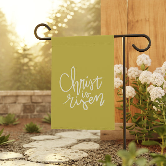 Christ is Risen – Yellow Garden Banner