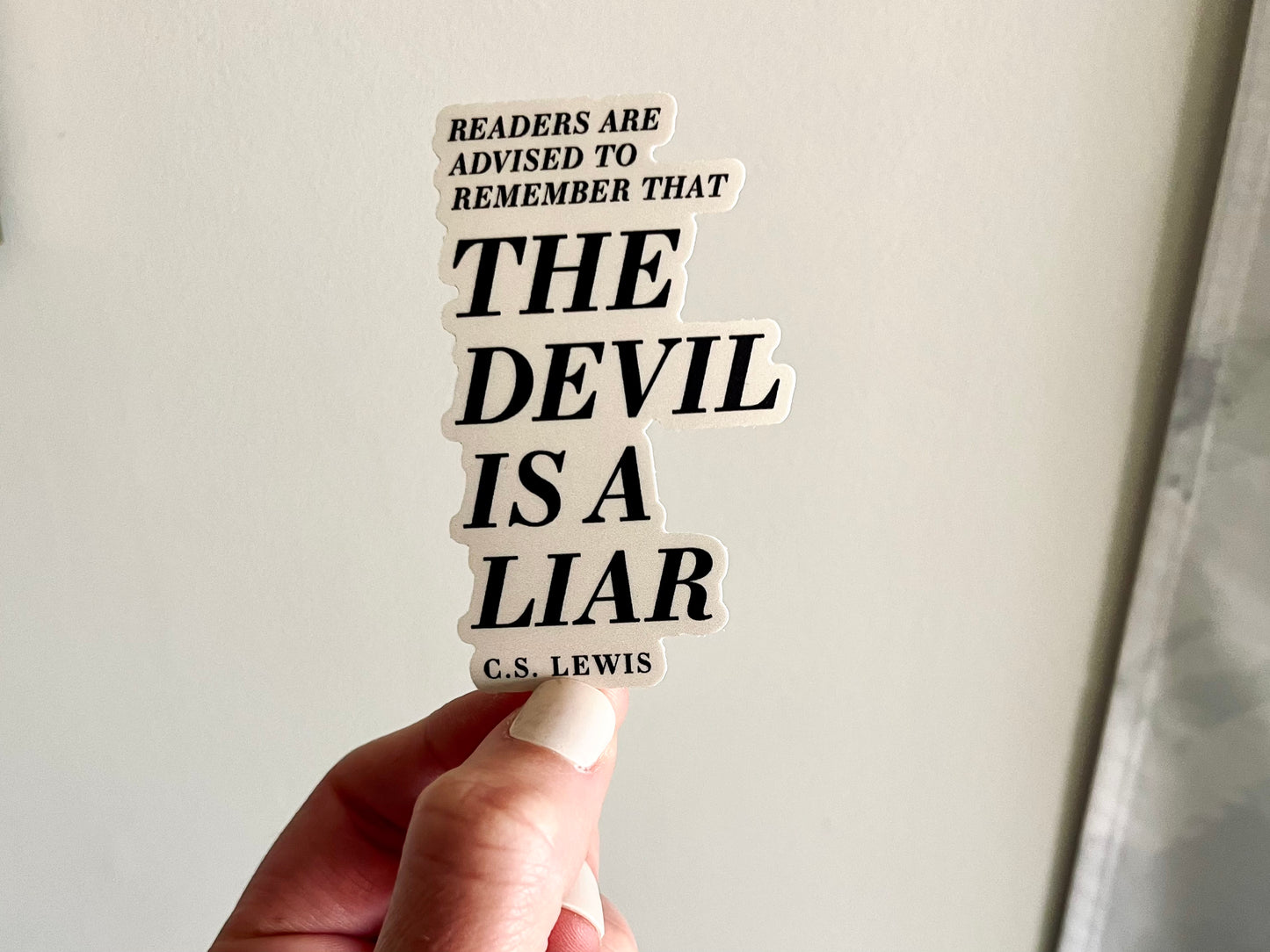 The Devil is a Liar sticker