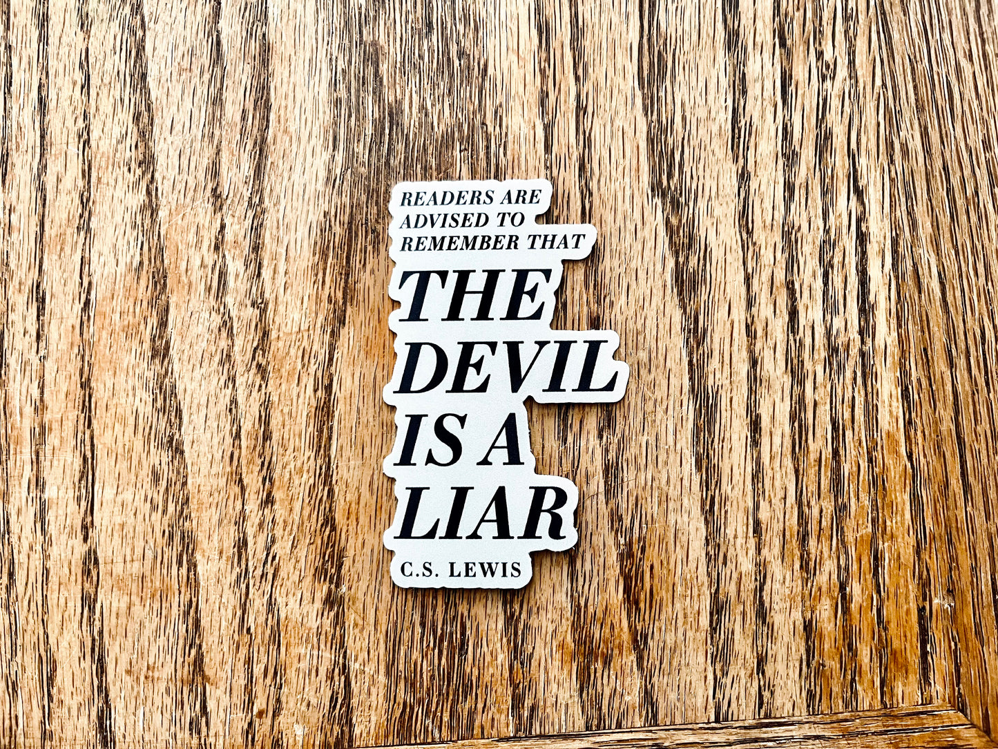 The Devil is a Liar sticker