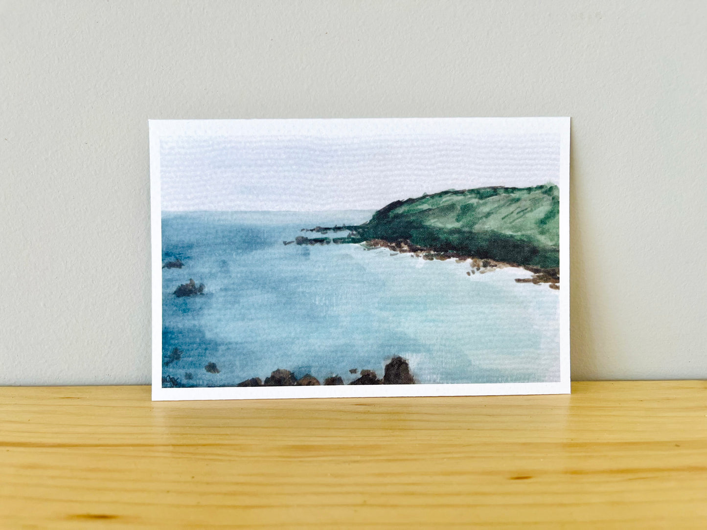 From the Coverack Point | 4x6" Watercolor Fine Art Print