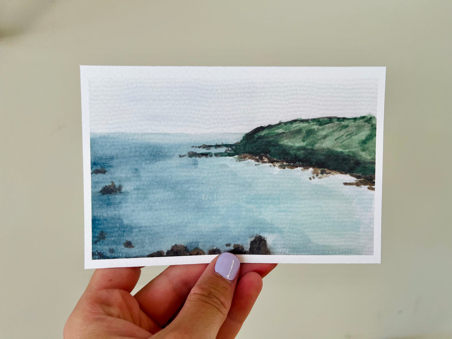 From the Coverack Point | 4x6" Watercolor Fine Art Print