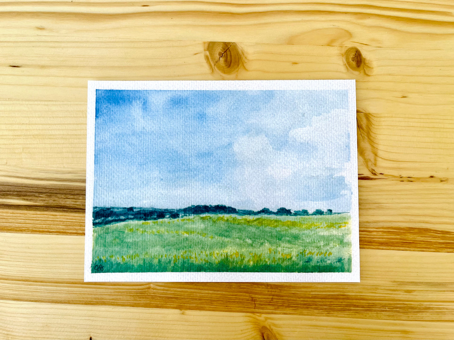 Cotswolds Walk | 6x8" Watercolor Fine Art Print