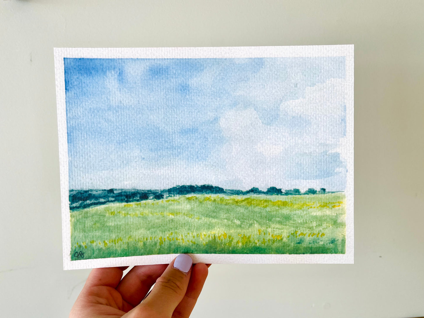 Cotswolds Walk | 6x8" Watercolor Fine Art Print