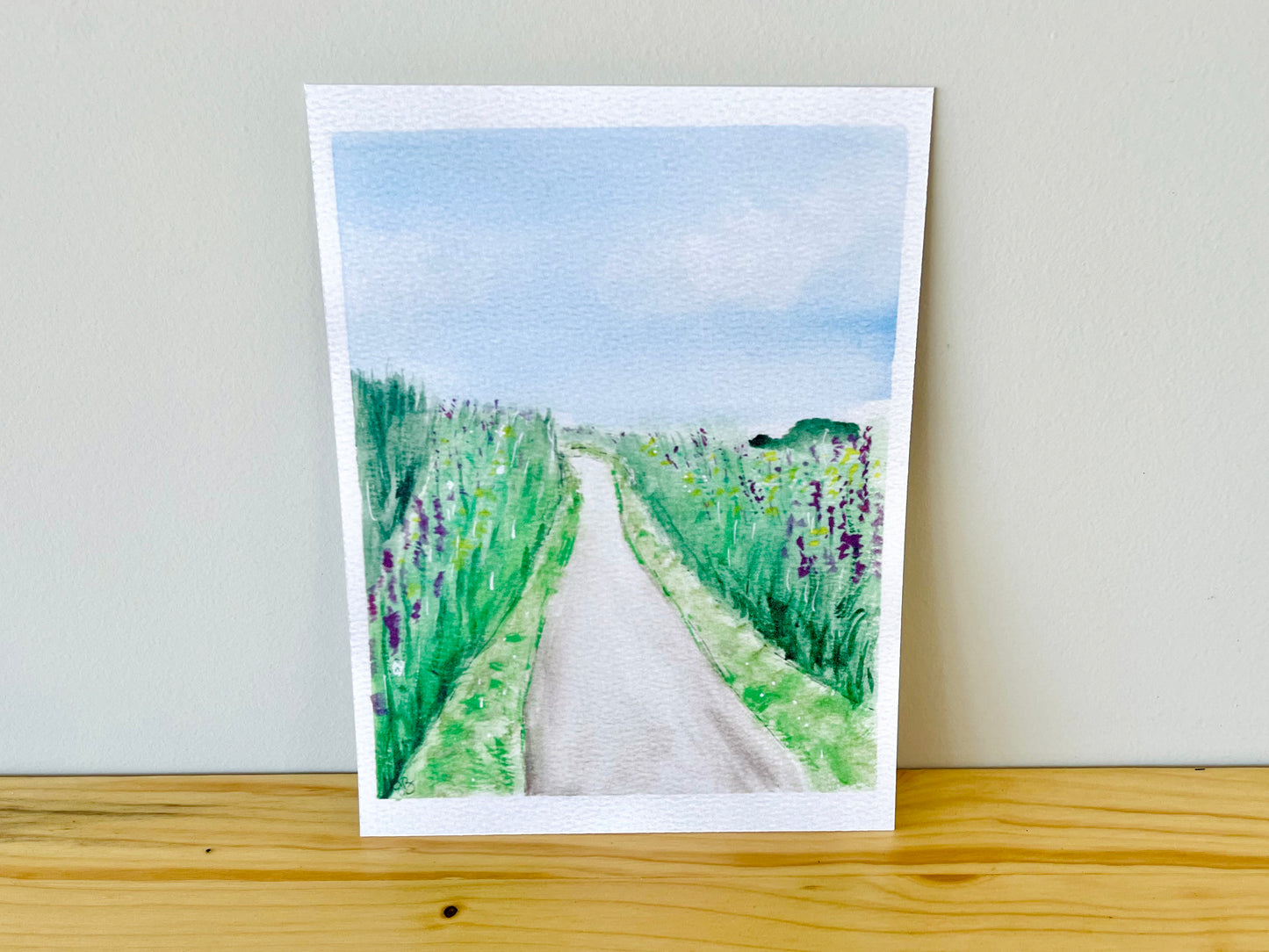 Path to Lizard Village in Cornwall | 6x8" Watercolor Fine Art Print