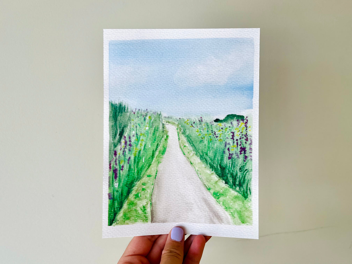 Path to Lizard Village in Cornwall | 6x8" Watercolor Fine Art Print