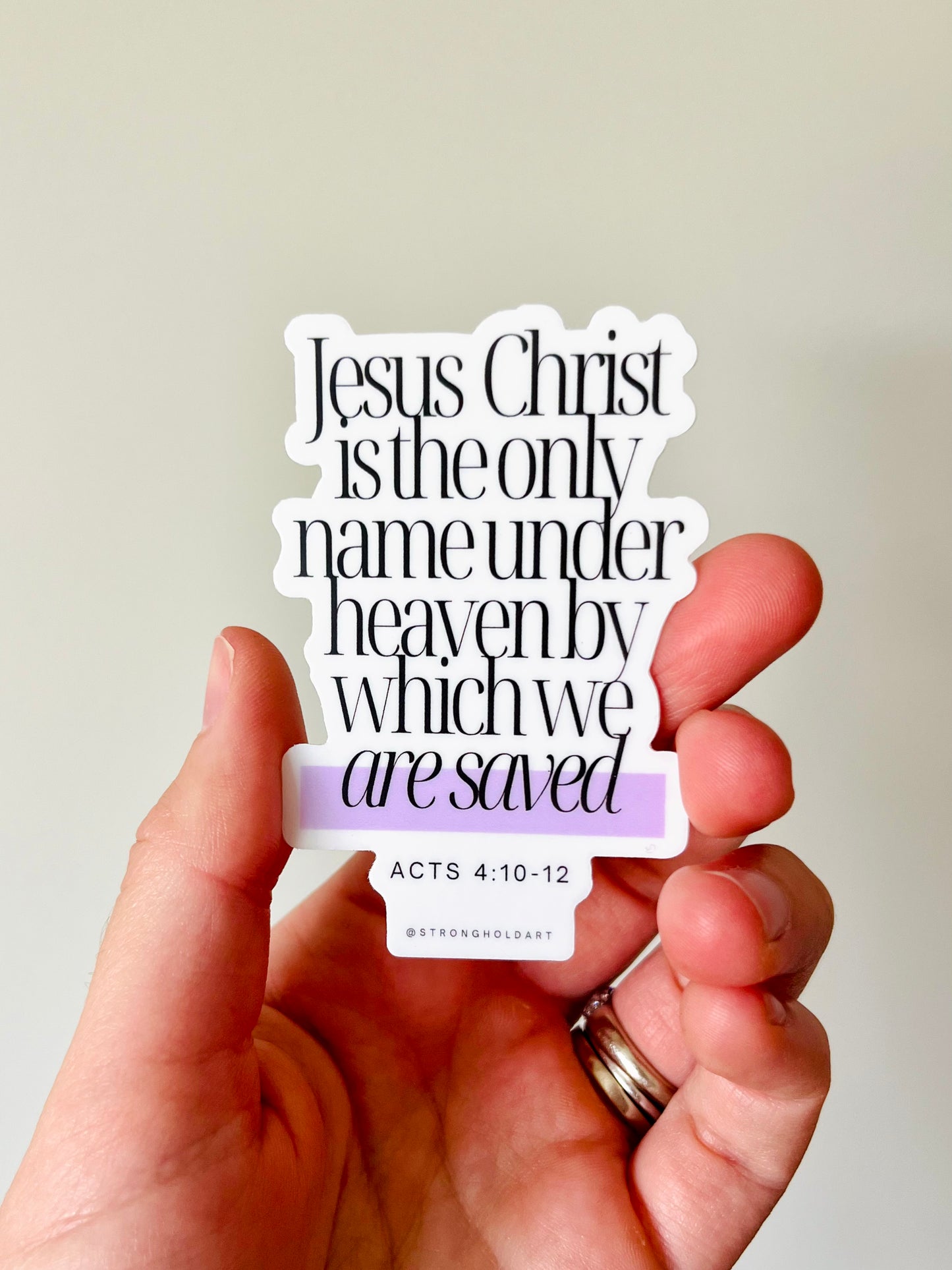 Jesus Saves - Acts 4 sticker