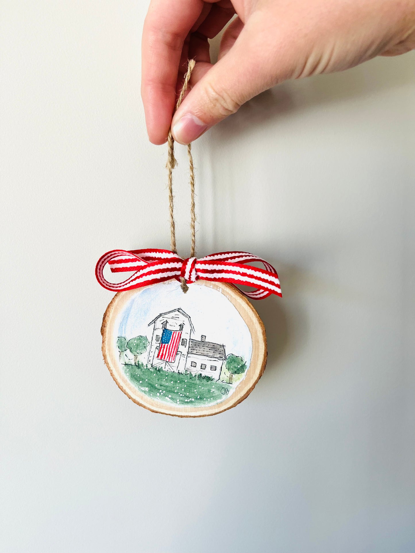 American Barn Ornament