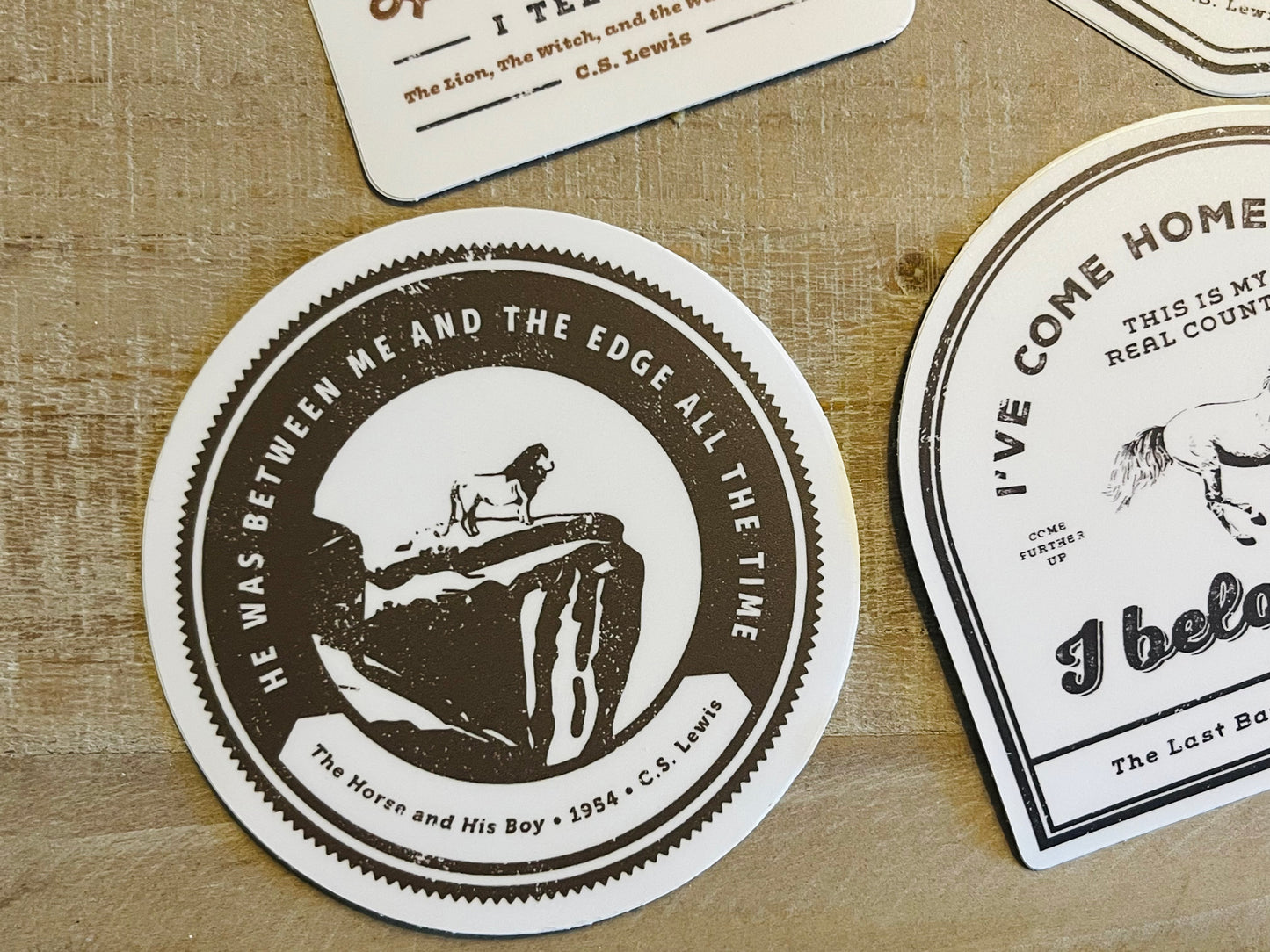 Between me and the edge sticker