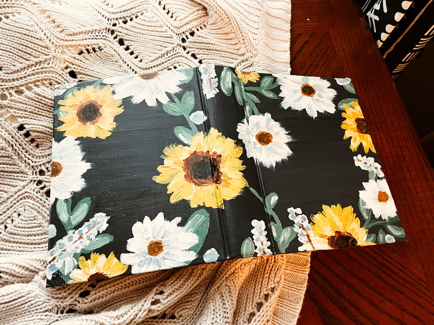 Semi-Custom Hand-Painted Bible | Floral ESV