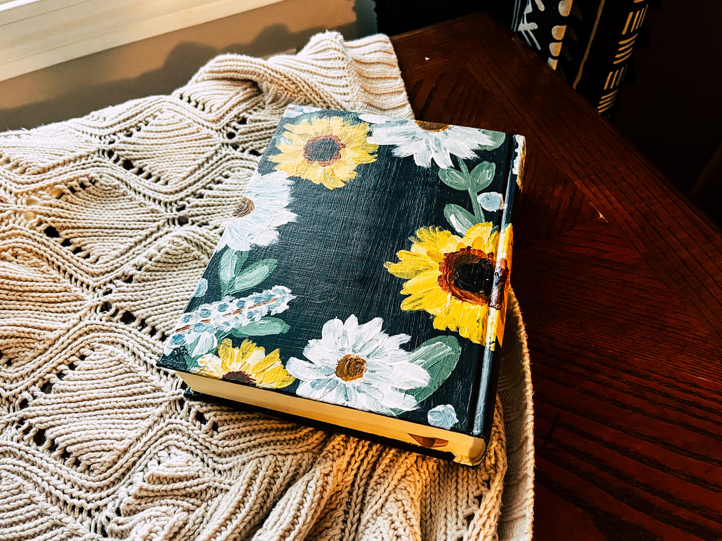 Semi-Custom Hand-Painted Bible | Floral ESV