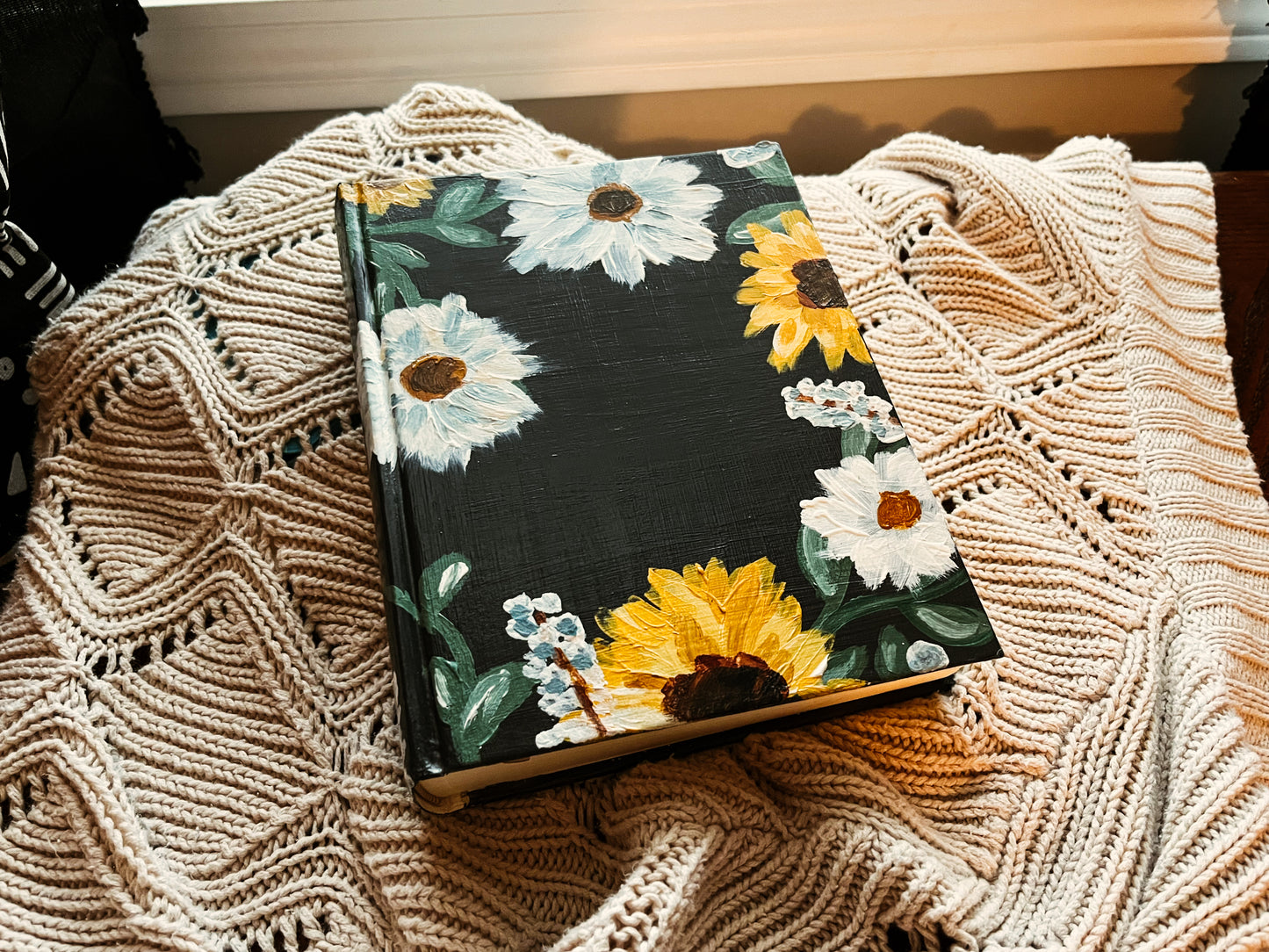 Semi-Custom Hand-Painted Bible | Floral ESV