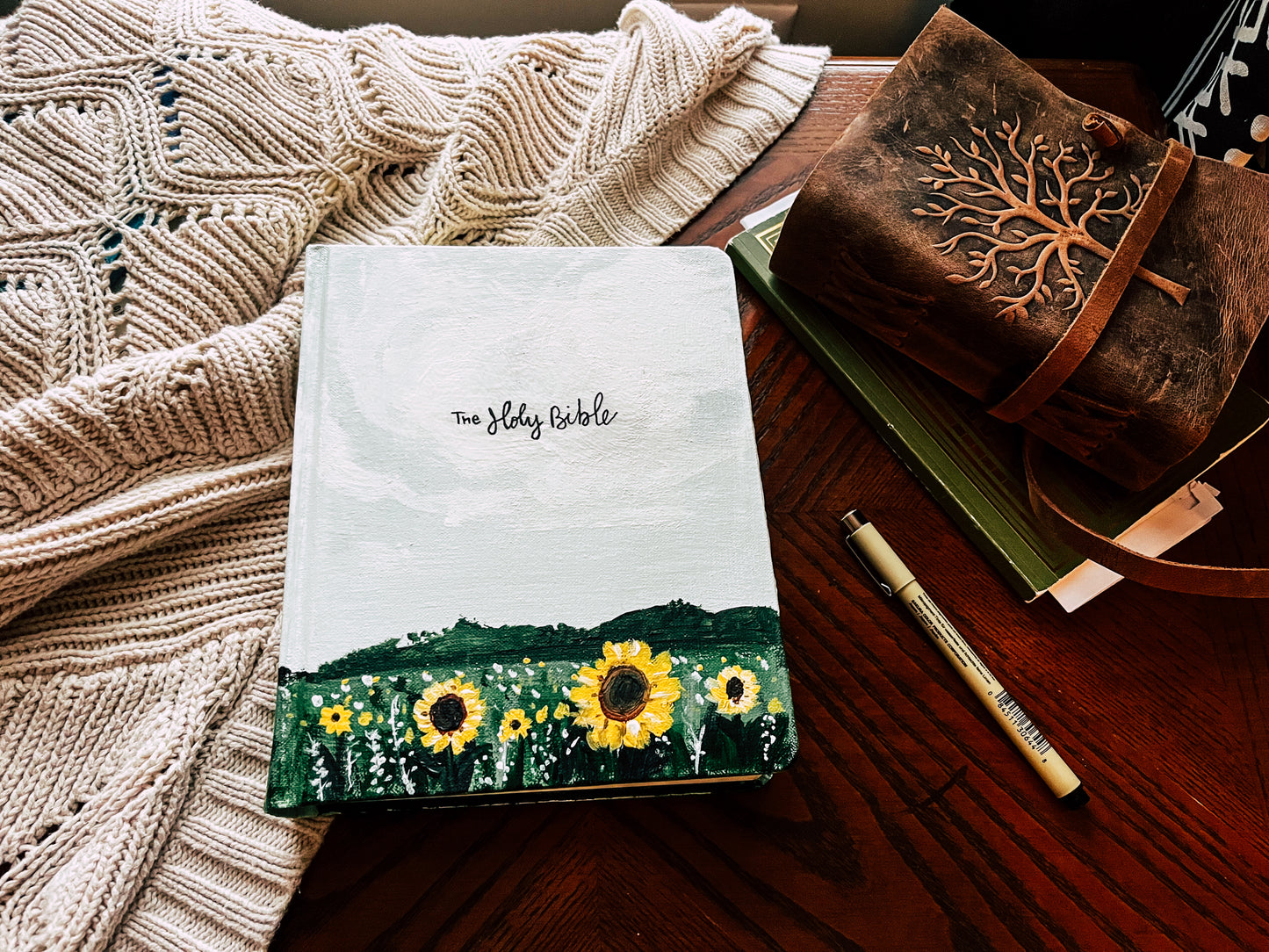 Wildflower Hand-Painted Bible | NIV