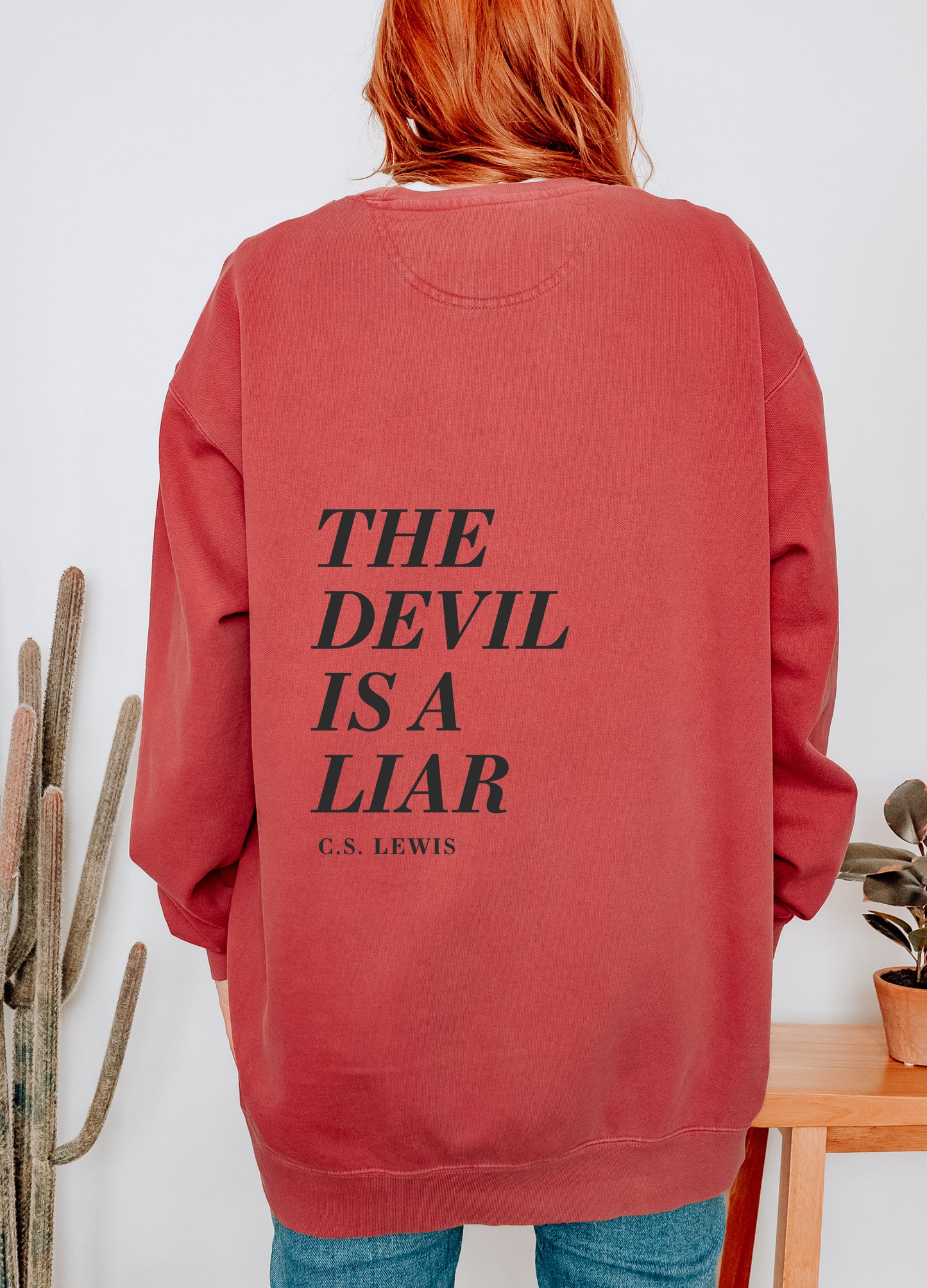 The Devil is a Liar Garment-Dyed Sweatshirt