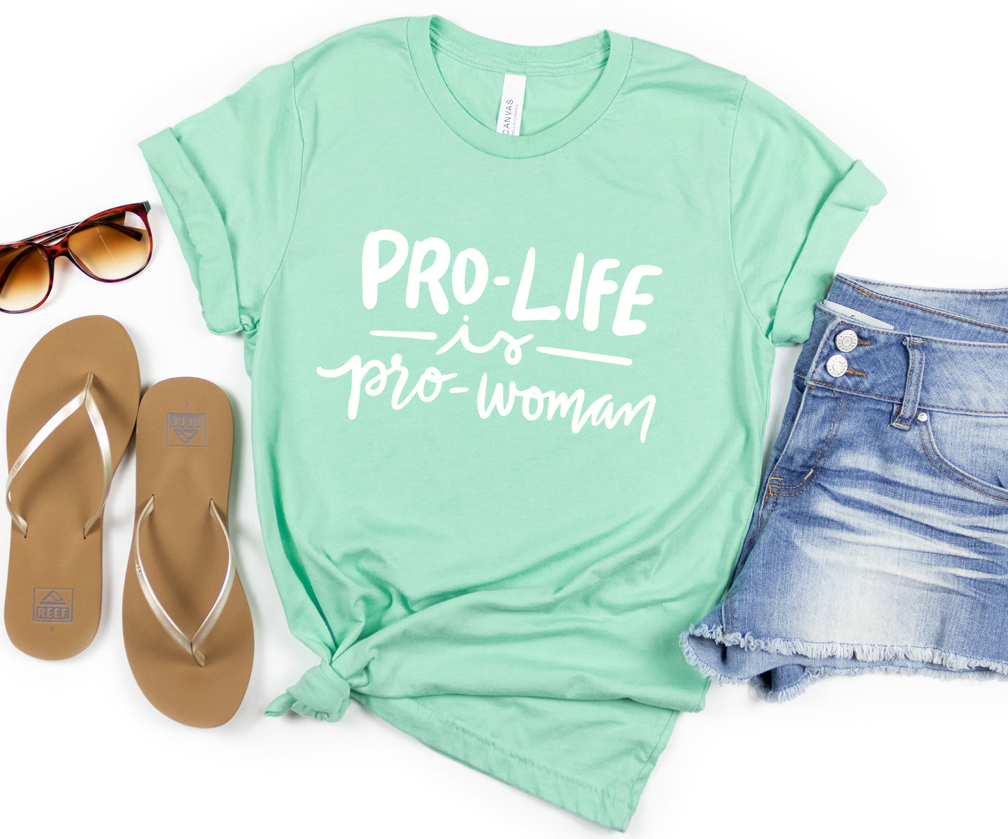 Pro-life is Pro-Woman | Pregnancy center Donation | T-shirt