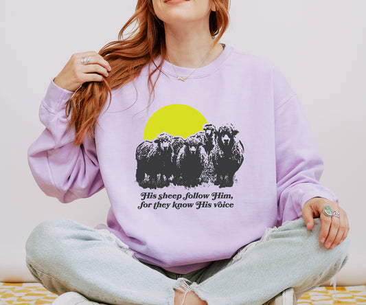 John 10 Sheep Garment-Dyed Sweatshirt