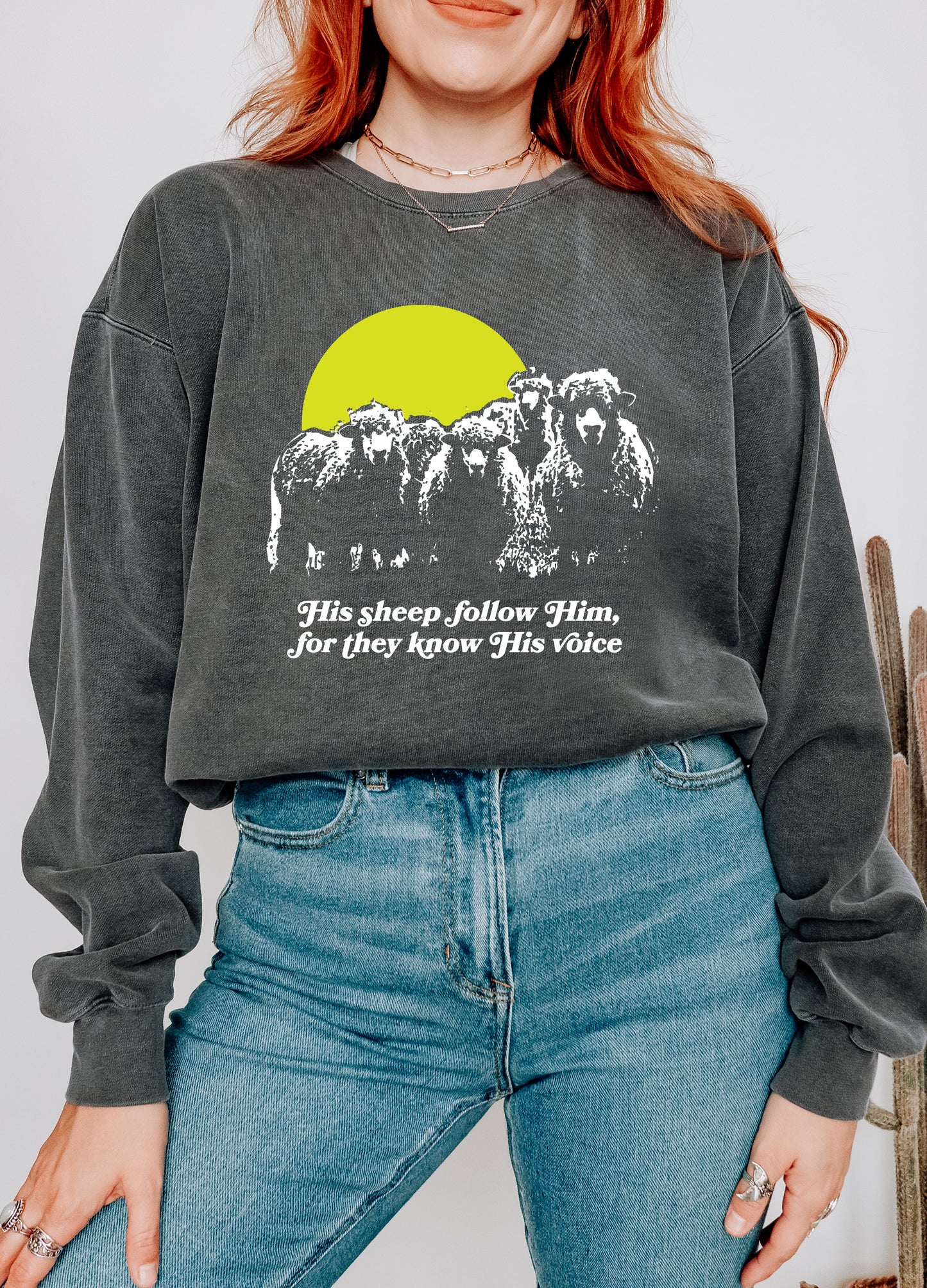 John 10 Sheep Garment-Dyed Sweatshirt