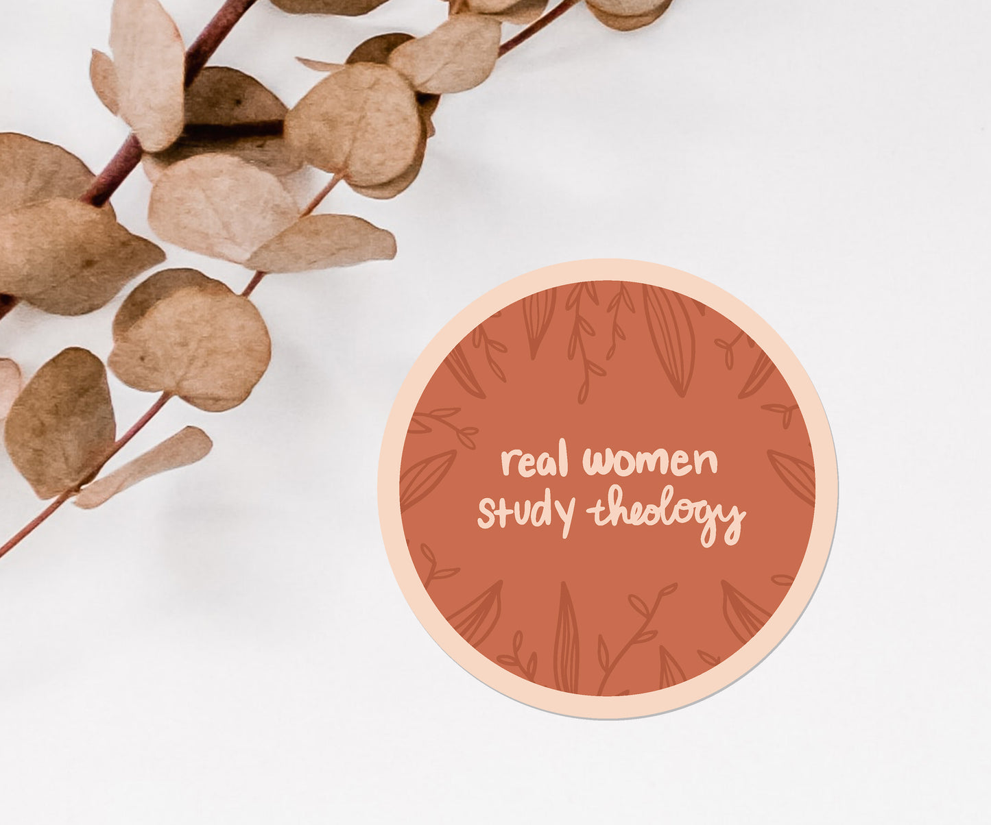 Real Women Study Theology Sticker